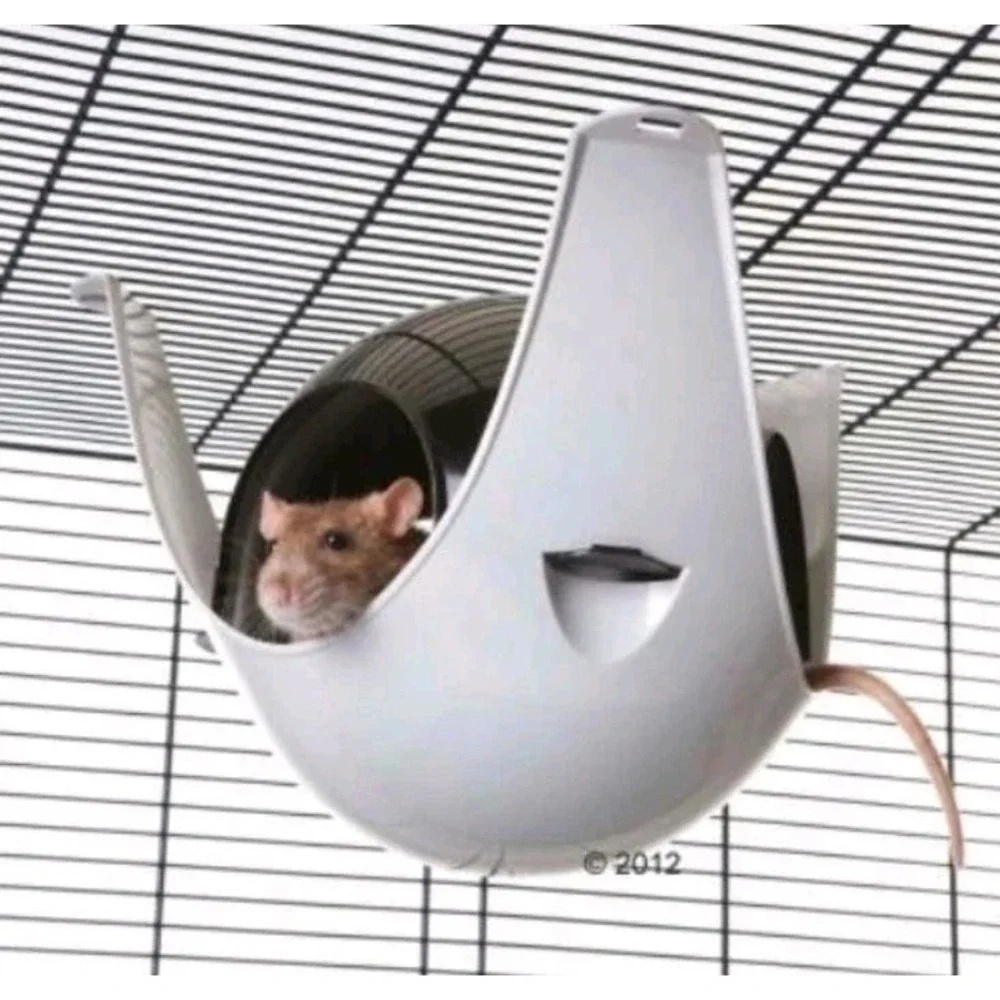 (×4) Savic Sputnik XL Small Animal House Rat Hideout Cage Accessory Black Gray
